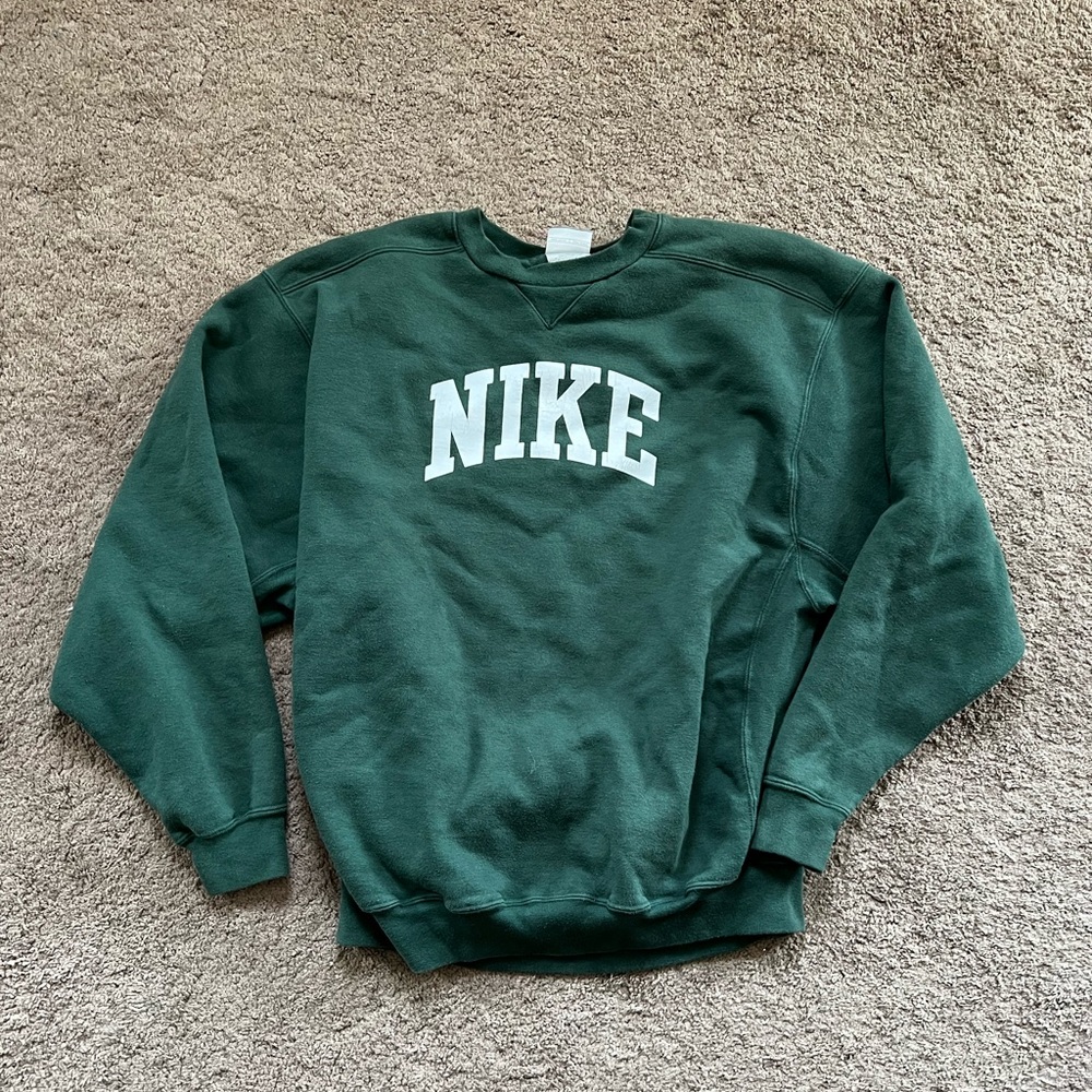 Vintage Nike Silver Tag Forest Green Crewneck